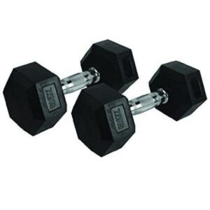 Rubber Hex Dumbbell (7.5kg x 2)